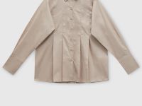 Рубашка из хлопка со складками