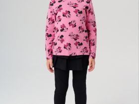 Джемпер трикотажный для девочек (футболка с длинными рукавами)