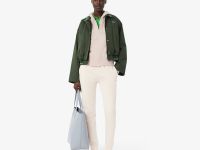 Женская флисовая толстовка Lacoste с капюшоном на молнии