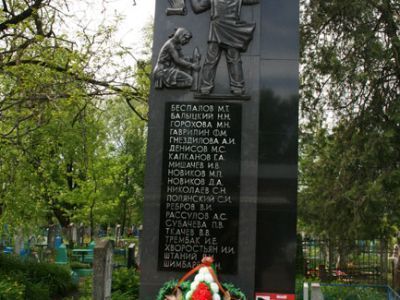 Братская могила рабочих завода им. Воровского, погибших во время бомбежек города вражеской авиацией