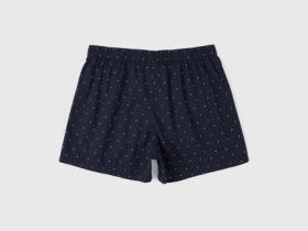 Трусы-боксеры с принтом, Синий