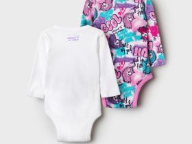 Боди детское трикотажное для девочек, 2 шт в комплекте
