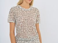 Джемпер с коротким рукавом, Бежевый