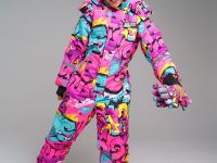 Зимний комбинезон из мембранной ткани для девочки