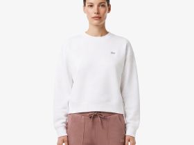 Женские хлопковые спортивные брюки Lacoste