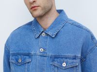 Джинсовая куртка, Голубой