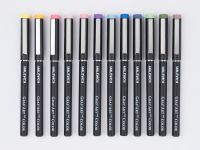 Набор цветных капиллярных ручек Малевичъ "GrafArt PRO", базовый, 12 шт