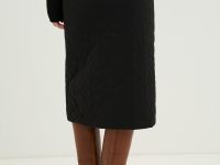 Юбка миди утепленная