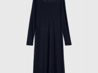 Удлинённый лонгслив со стразами для девочек, Черный