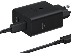 Сетевое зарядное устройство Samsung T5020 50Вт Double Type-C черный