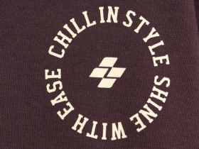 Свитшот с воротником на молнии для мальчиков, Коричневый