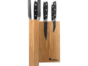 Подставка настольная магнитная для 8 ножей Woodinhome KS009SON, дуб