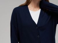 Кардиган свободного кроя с шерстью