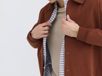 Куртка с воротником поло, Оранжевый