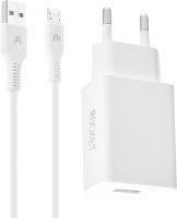 Зарядное устройство Rocket Base Combo USB с кабелем USB 10 Вт Белое