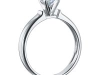 Классическое кольцо из белого золота э4712кц10210203_white