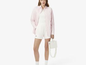 Женские шорты Lacoste из смеси органического хлопка