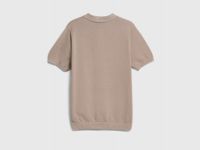 Вязаное поло для мальчиков, Бежевый