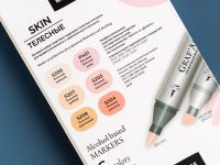 Набор маркеров спиртовых Малевичъ "GrafArt Brush" Телесные 6 цветов