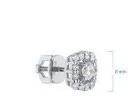 Пусеты из серебра э0612пс02181600