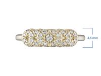 Классическое кольцо из желтого золота с бриллиантами э0301кц06210504