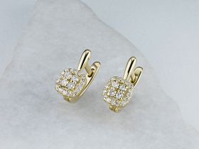 Серьги из желтого золота э0312сг11174400