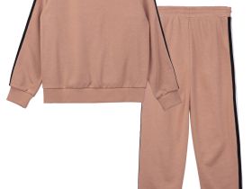 Комплект трикотажный для девочек: толстовка, брюки