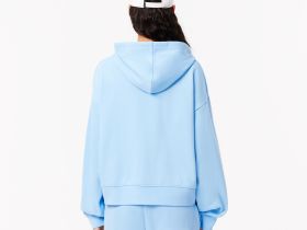 Женская флисовая толстовка Lacoste оверсайз