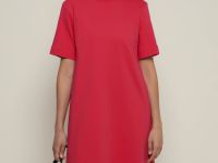 Платье А-силуэта из трикотажного интерлока