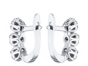 Серьги из белого золота с бриллиантами э4701сг10173700