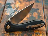 Складной нож CJRB Feldspar, сталь D2, рукоять G10, черный