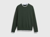 Джемпер с имитацией футболки, Зеленый