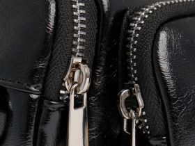 Сумка из искусственной кожи для девочек, Черный