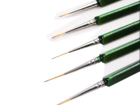 Кисть синтетика №3/0 лайнер Pinax "Creative 272" треугольная ручка