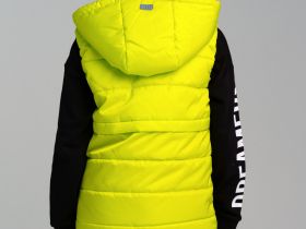 Жилет текстильный с полиуретановым покрытием для девочек