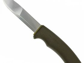 Нож с фиксированным лезвием Morakniv Bushcraft Forest, сталь Sandvik 12C27, ручка резина/пластик