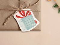 Шильдик на подарок Новый год "Новогодний подарок", 6,5 ?6,3 см