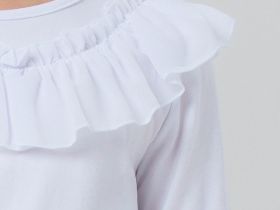 Фуфайка трикотажная для девочек (футболка с длинными рукавами)