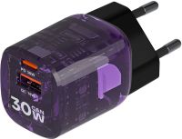 Зарядное устройство Red Line Pro Aurix 30 NQC-16 USB/USB-C 30 Вт Фиолетовое