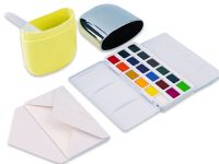 Набор акварели HIMI 18 цветов, подарочный, желтый