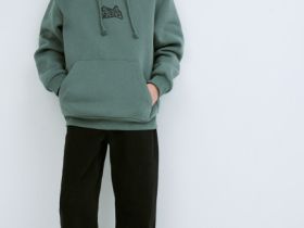 Худи с принтом для мальчиков, Голубой