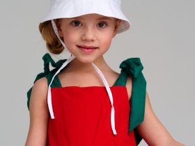 Панама текстильная для девочек