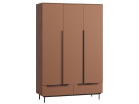 Распашной шкаф Квелен 3-144x220 Терракотовый