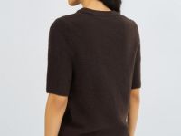 Джемпер с коротким рукавом, Коричневый