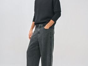 Свободные джинсы Baggy, Серый