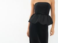 Бархатная юбка миди, Черный