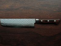 Нож Накири (шинковочный) 160 мм, Sakai Takayuki, сталь VG-10 Damascus 17 слоев, рукоять pakka wood