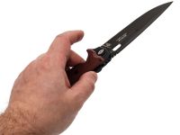 Складной нож НОКС Кугуар, сталь D2, рукоять титан/G10, красный