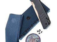 Складной нож Petrified Fish Loco PFB02BS, сталь D2, рукоять G10 синий