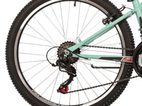 Подростковый велосипед Novatrack Action 24, год 2023, цвет Зеленый-Голубой, ростовка 12